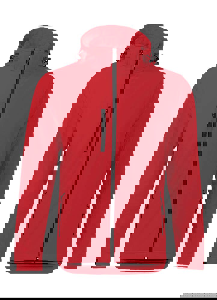 BS Storm softshell jas, 340 gr/m² - met logo of onbedrukt bestellen - Rood (PMS 186c)