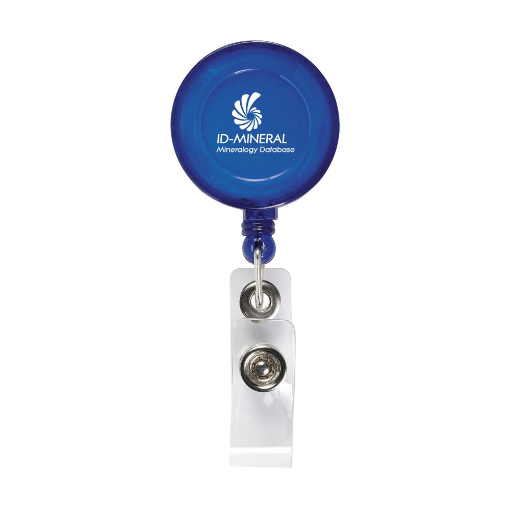 BadgeClip badgehouder - voor bedrijven en relatiegeschenken - Transparant Blauw