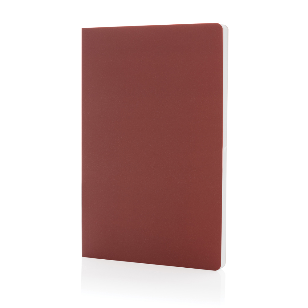 Impact softcover steenpapier notitieboek A5 - kopen of bedrukken - rood (± PMS 1807)