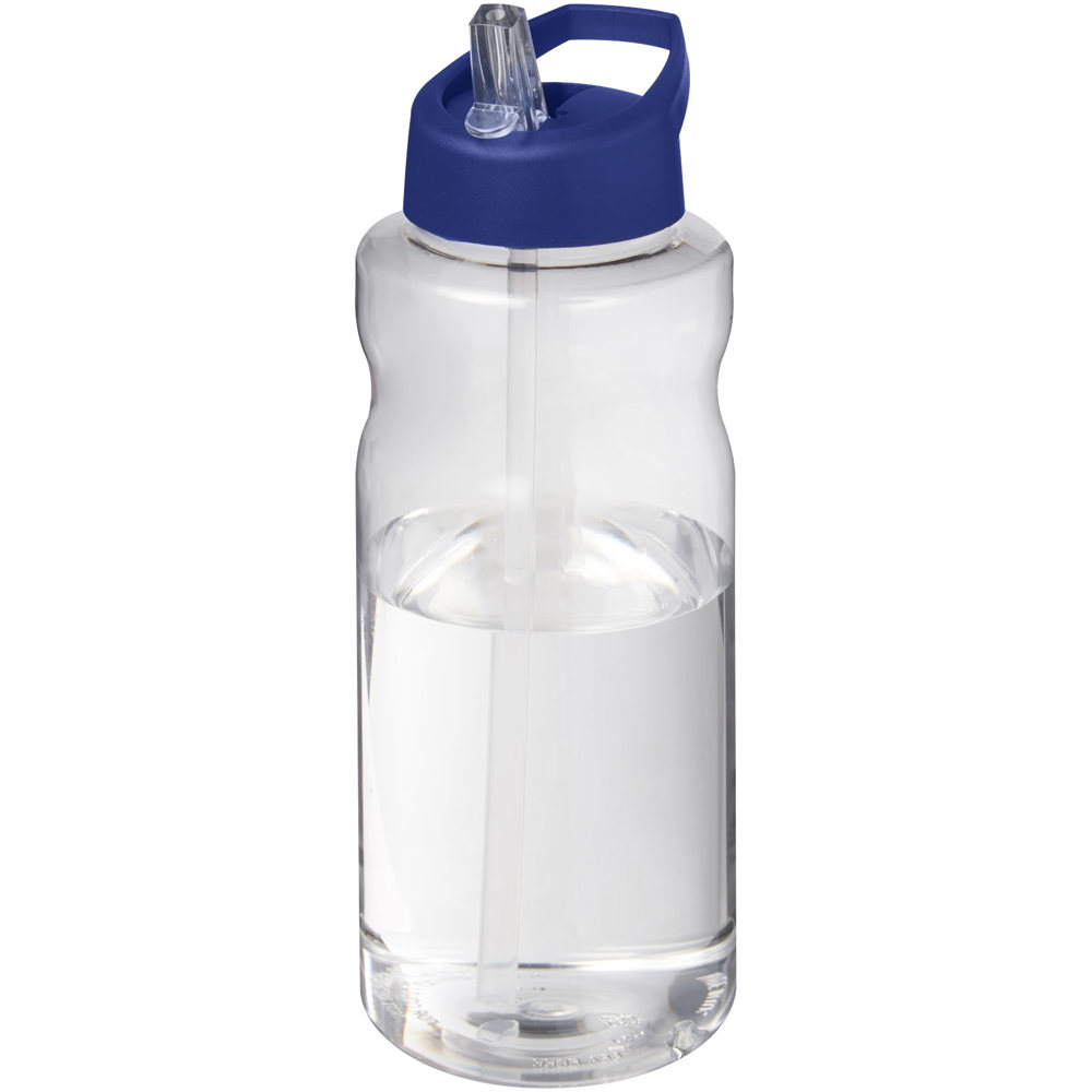 H2O Active® Big Base 1 l drinkfles met tuitdeksel - bedrukt of onbedrukt verkrijgbaar - Blauw