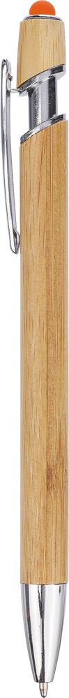 Bamboe balpen Darren - bedrukt of onbedrukt verkrijgbaar - Oranje