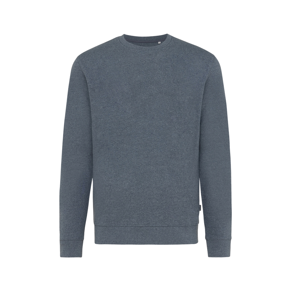 IQONIQ Denali gerecycled katoen sweater ongeverfd - voor bedrijven en relatiegeschenken - heather navy (± PMS heather navy)