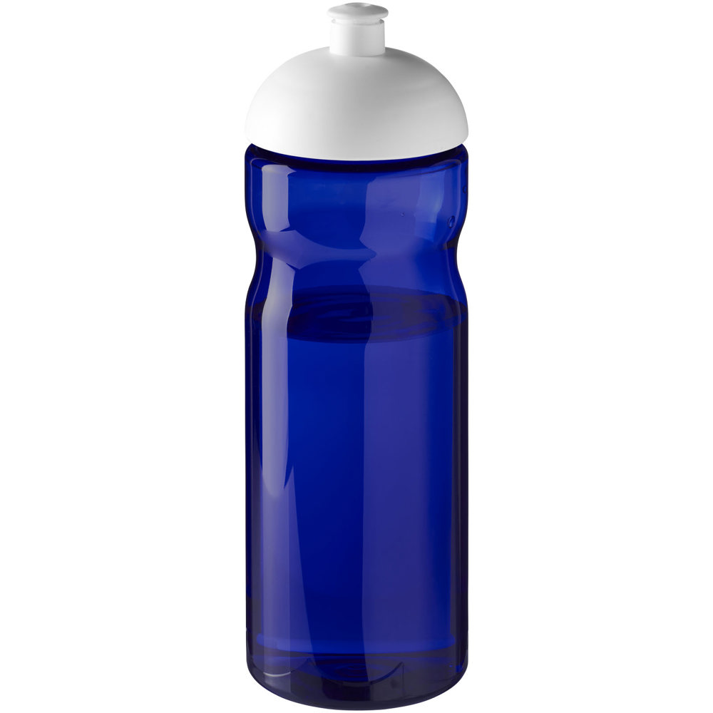 H2O Active® Eco Base 650 ml sportfles met koepeldeksel - met logo of onbedrukt bestellen - blauw, wit