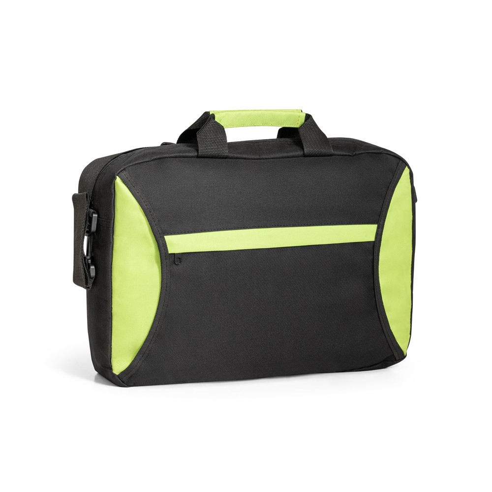 SEOUL. 600D polyester Multifunctioneletas - voor bedrijven en relatiegeschenken - Licht groen