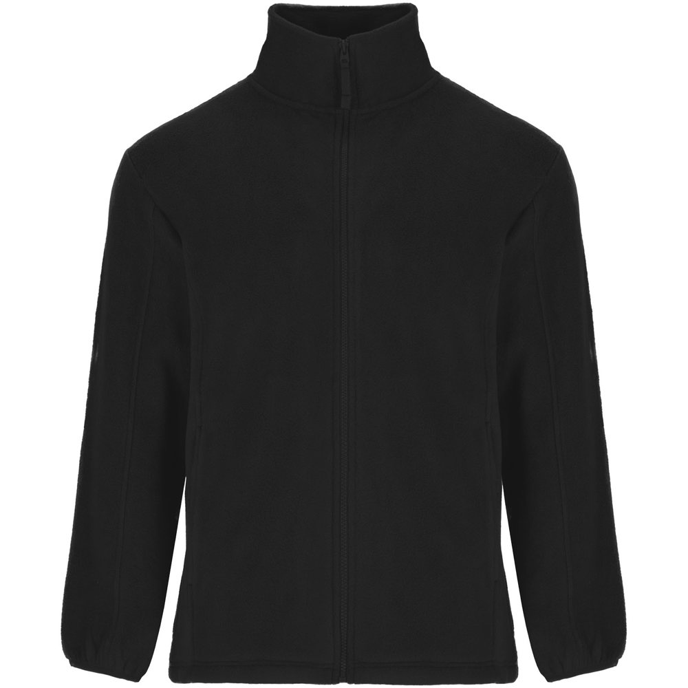 Artic fleece herenjack met volledige rits - voor bedrijven en relatiegeschenken - Zwart