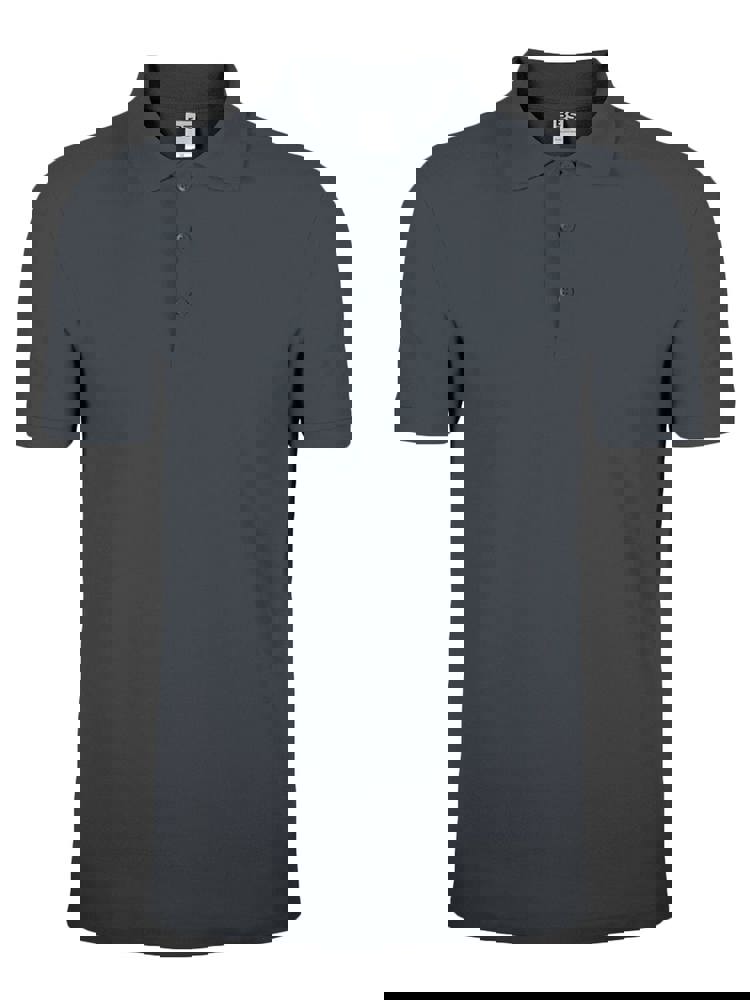 BS Evolution polo, 180 gr/m² - voor bedrijven en relatiegeschenken - Donkergrijs (PMS 7540C)