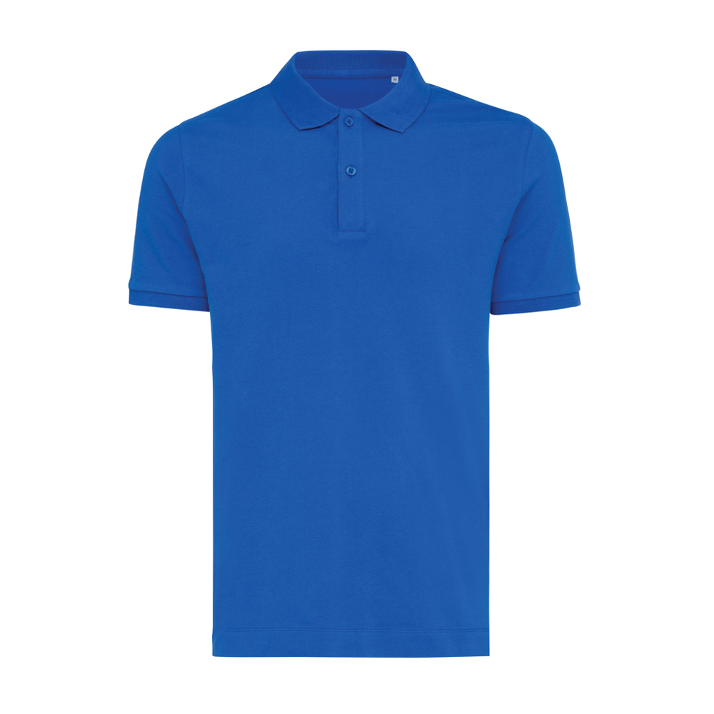 IQONIQ Yosemite gerecycled katoen pique polo - met logo of onbedrukt bestellen - royal blue (± PMS 19-4050 TCX)
