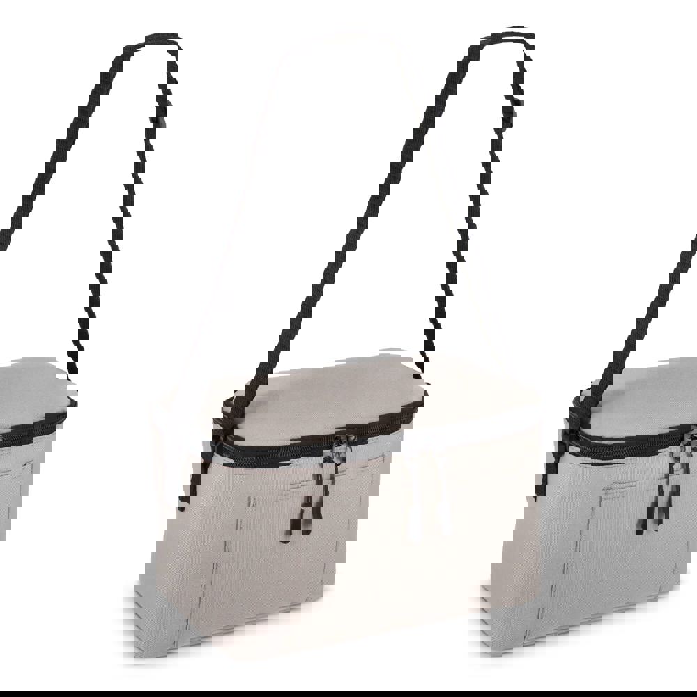 600D gerecycled PET koeltas voor 6 blikjes 25 x 14.5 x 15.5 cm 5 L - bedrukt of onbedrukt verkrijgbaar - grijs