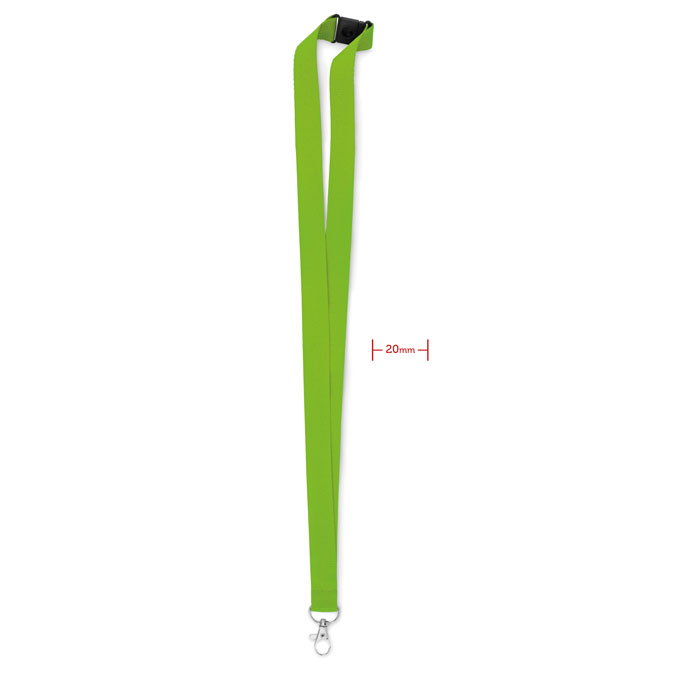 PANY - Lanyard, haak en clip. 20 mm - voor bedrijven en relatiegeschenken - Limoen