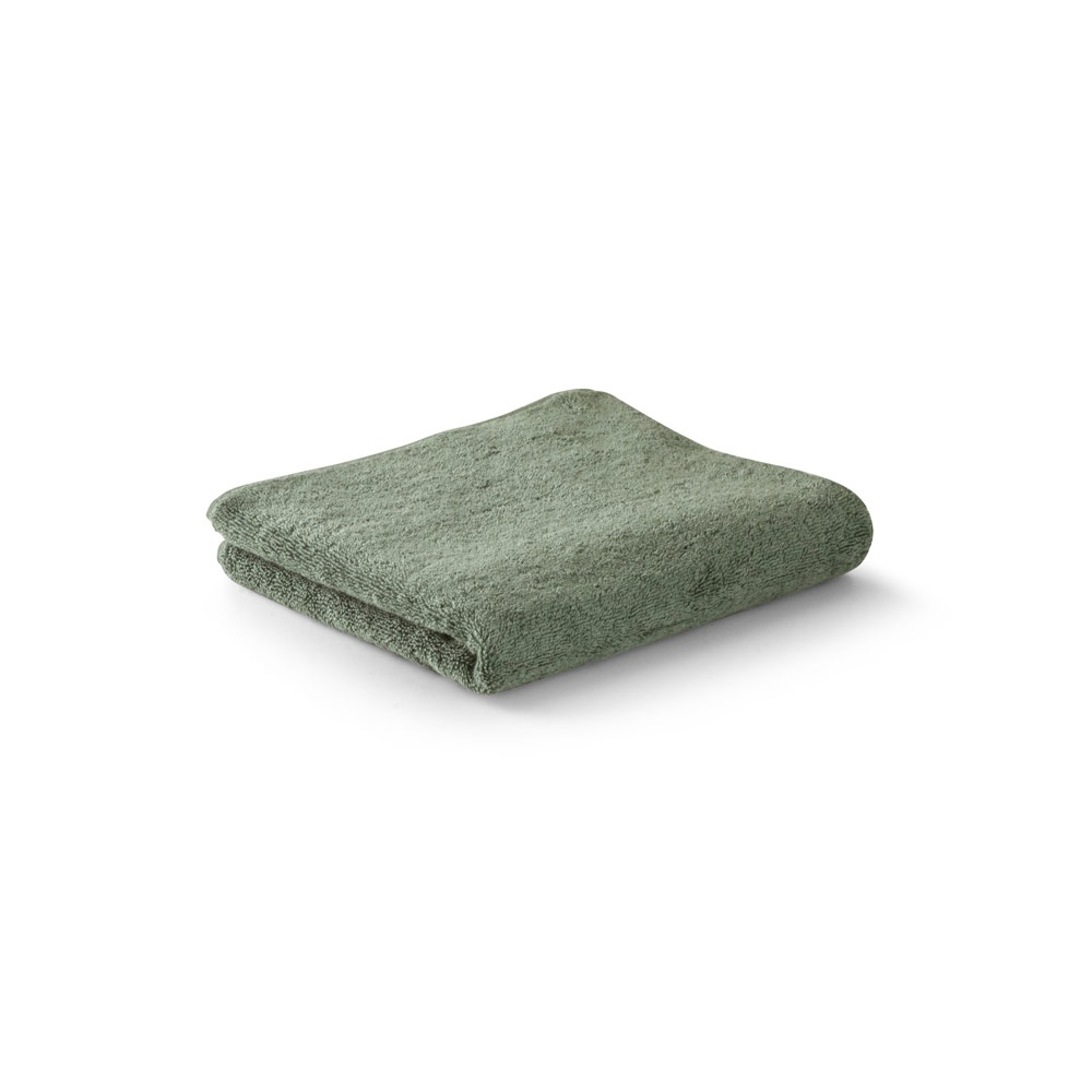 BARDEM L. Badhanddoek (500 g/m²) van katoen (82%) en gerecycleerd katoen (18%) - voor bedrijven en - Donkergroen
