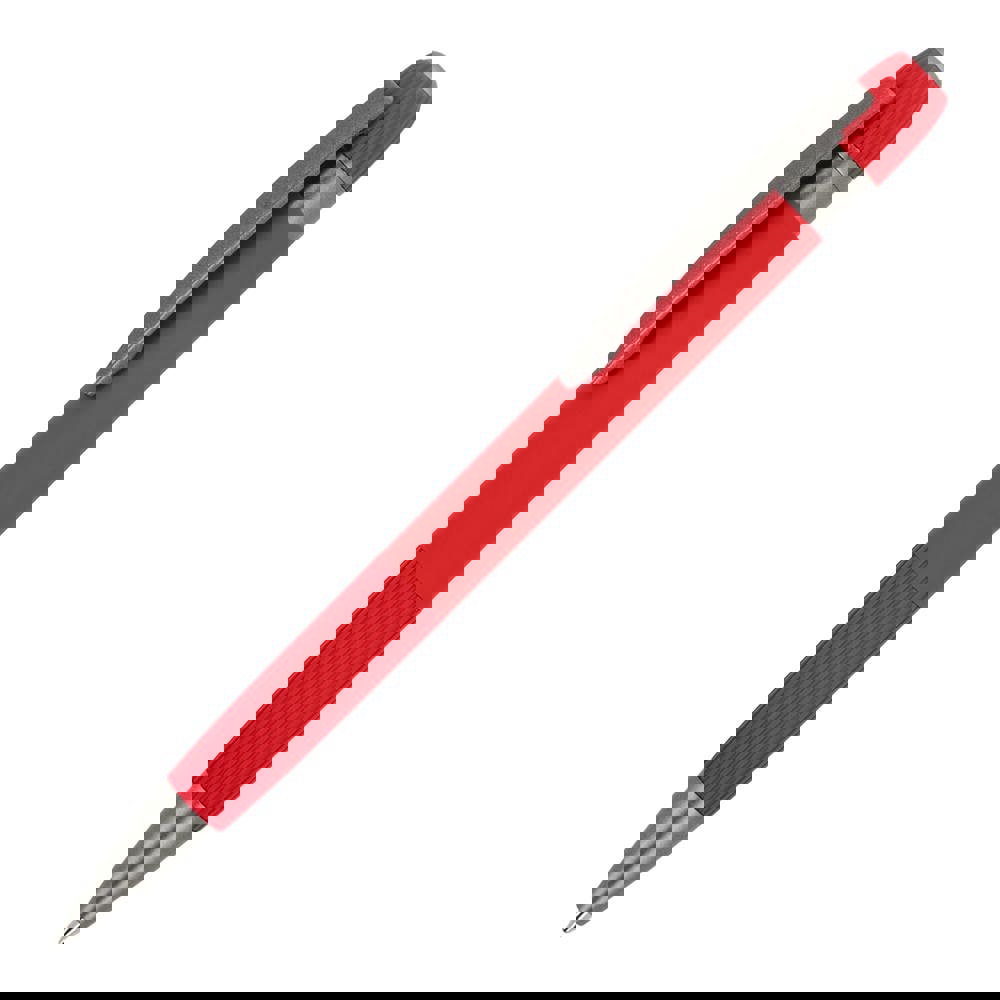 Aluminium balpen Toulouse Softtouch - met logo of onbedrukt bestellen - Rood