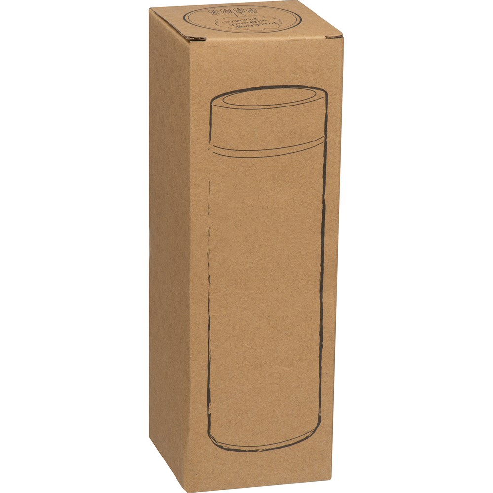 Drinkbeker RVS met bamboelook