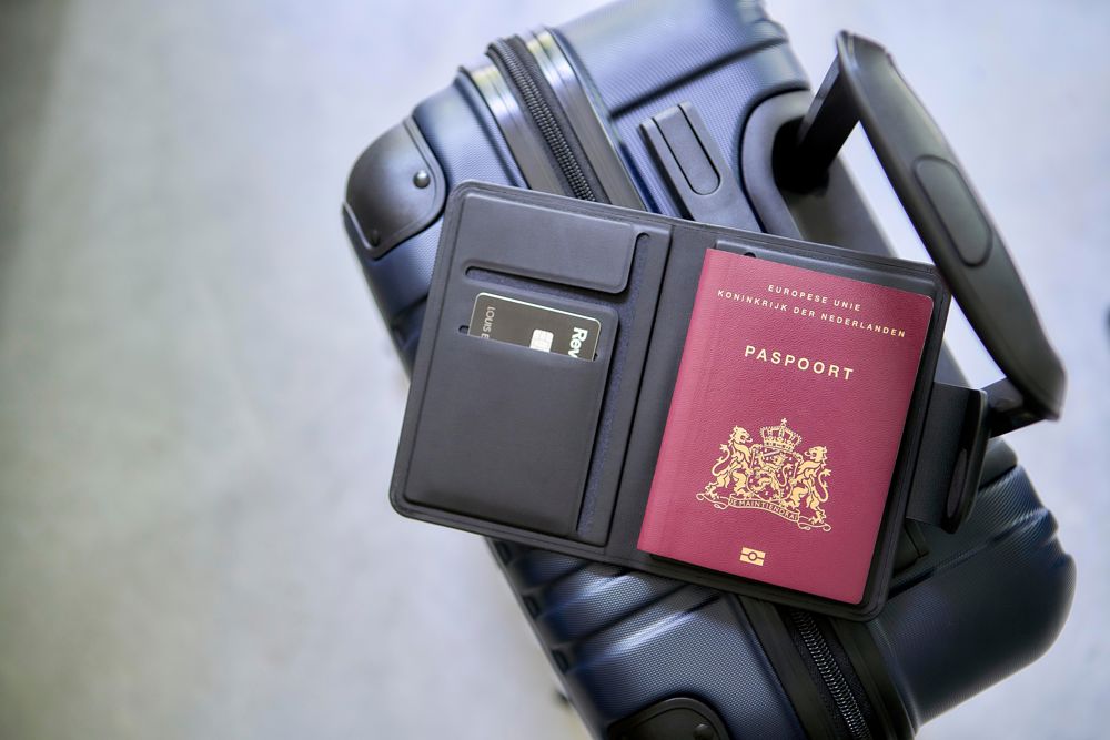 Gerecyclede PU paspoorthouder Mavi