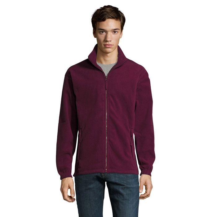 NORTH - NORTH Fleece jack met rits - kopen of bedrukken - Burgundy