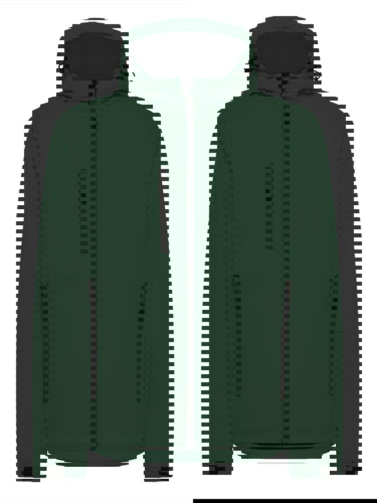 BS Storm softshell jas, 340 gr/m² - met logo of onbedrukt bestellen - Flessengroen (PMS 2411C)