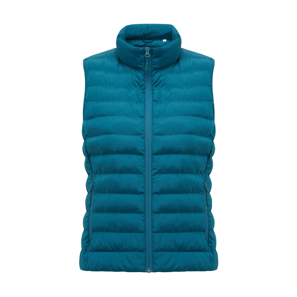 IQONIQ Meru dames gerecycled polyester bodywarmer - voor bedrijven en relatiegeschenken - dark teal (± PMS 19-4540 TCX)