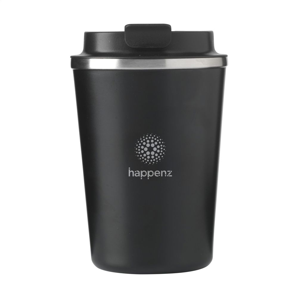 Kaffi RCS Recycled Coffee Mug 300 ml thermosbeker - voor bedrijven en relatiegeschenken - Zwart