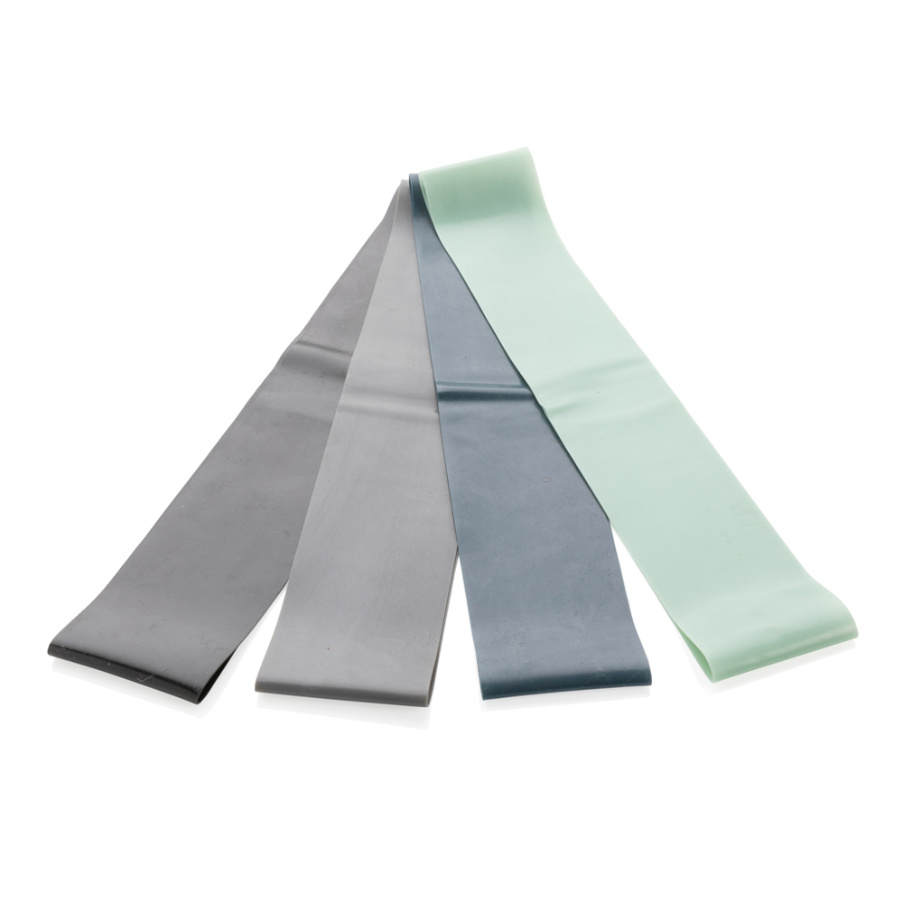 4-delige elastische fitnessbanden in etui - voor bedrijven en relatiegeschenken