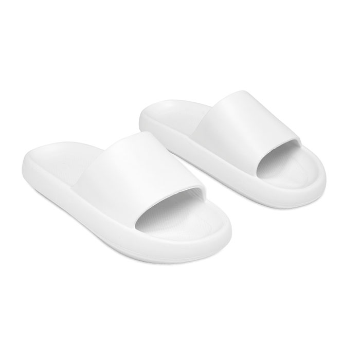 EVASLIDE - Unisex EVA badslippers 38/39 - voor bedrijven en relatiegeschenken - Wit