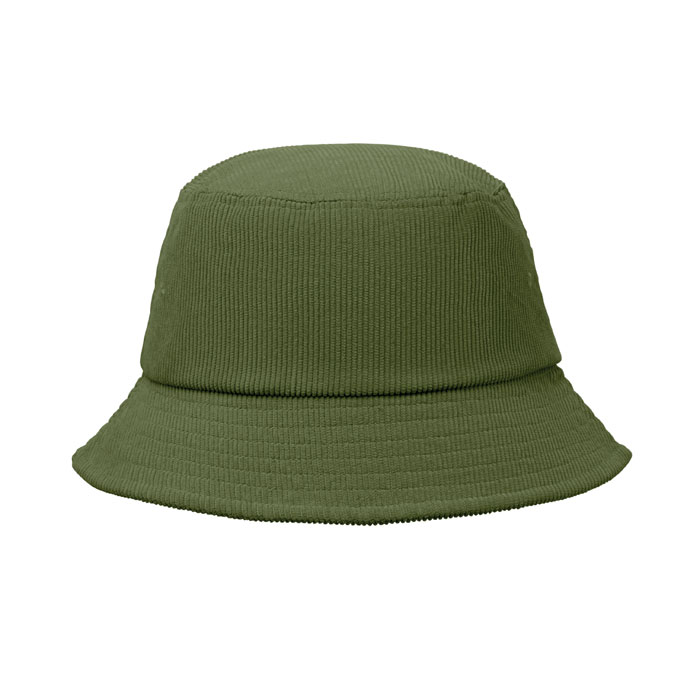SCOOP - Corduroy vissershoed - met logo of onbedrukt bestellen - Legergroen