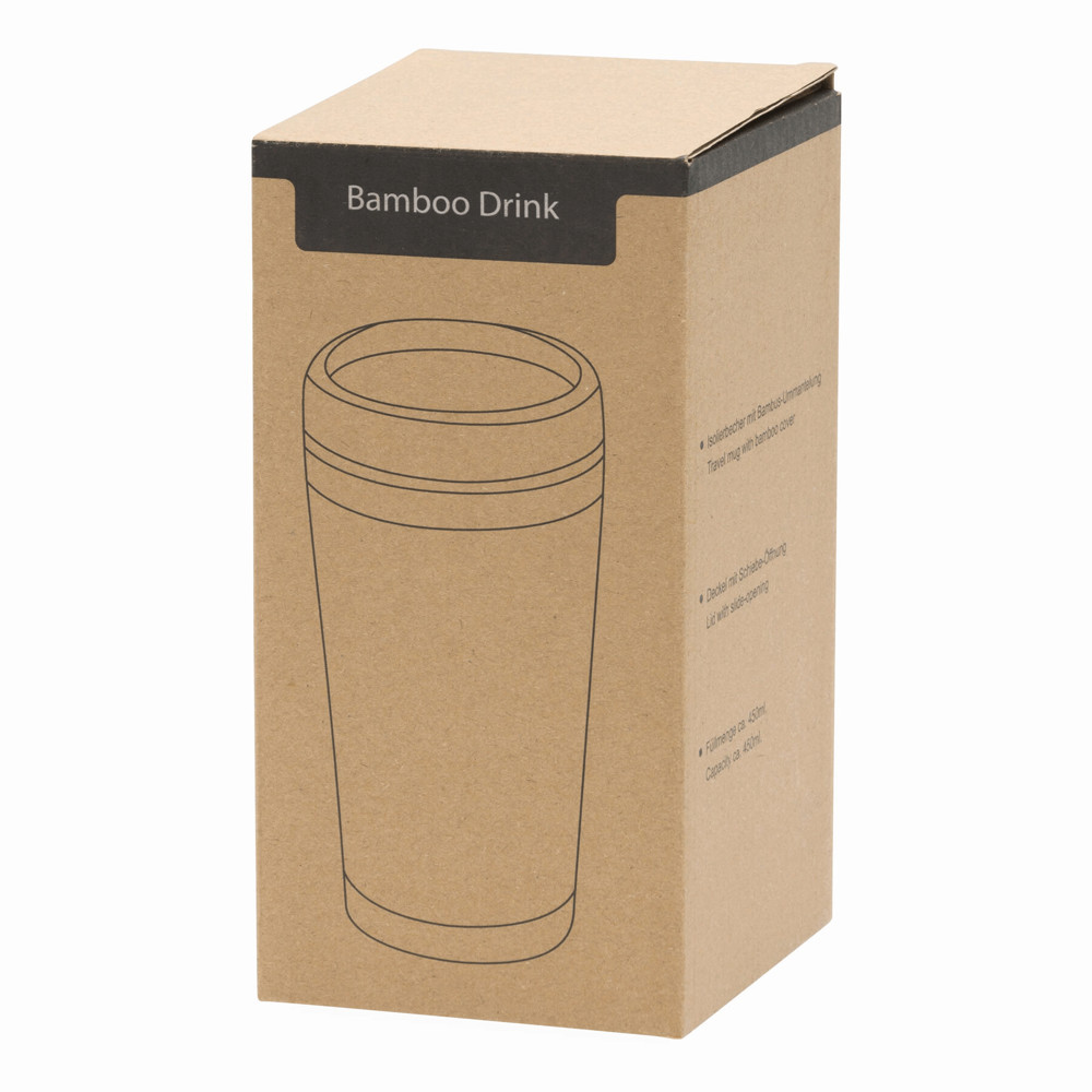 BAMBOO DRINK - Isoleerfles - met logo of onbedrukt bestellen