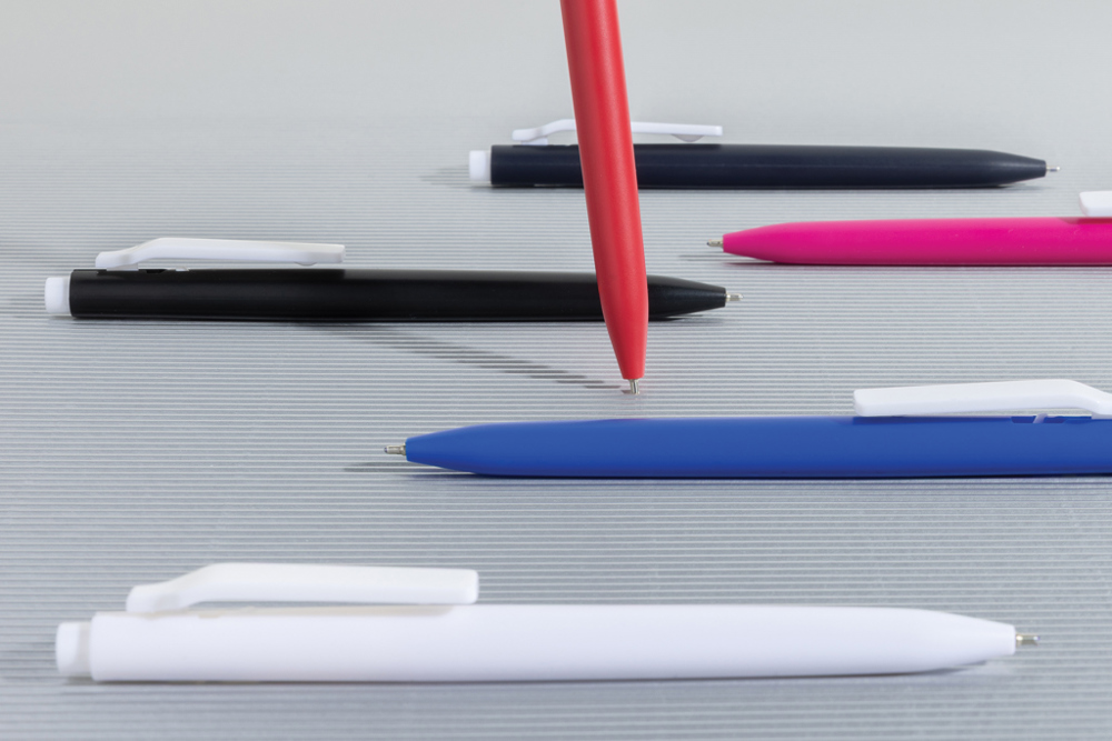 Vibe GRS certified R-ABS pen met ultra vloeiende inkt