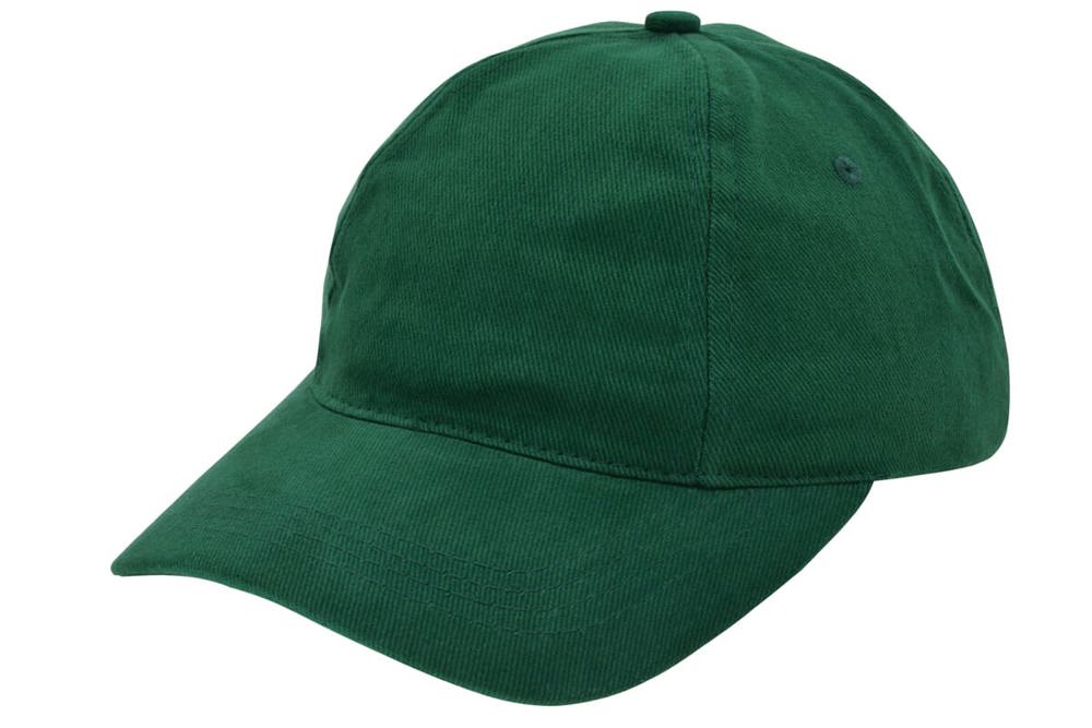 Brushed promo cap - met logo of onbedrukt bestellen - Flessengroen (PMS 3308c) / Flessengroen