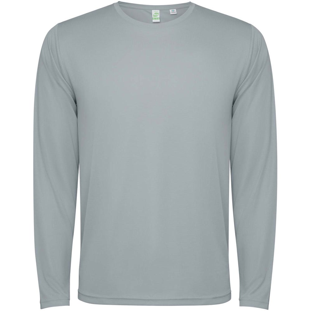 Estoril T-shirt met lange mouwen voor kinderen - voor bedrijven en relatiegeschenken - grijs