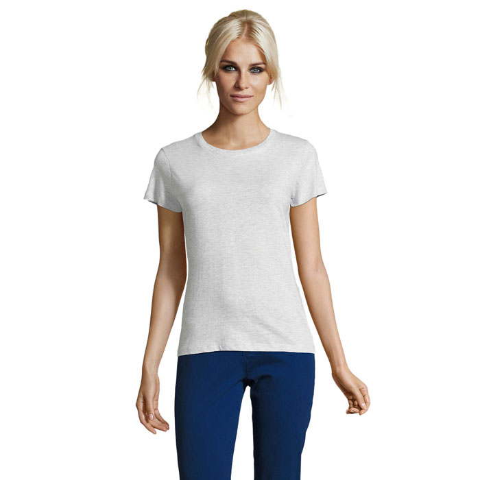 REGENT WOMEN - REGENT dames t-shirt 150g - bedrukt of onbedrukt verkrijgbaar - asgrijs