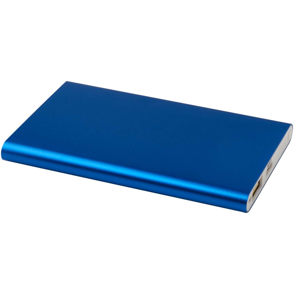 Pep aluminium powerbank 4000 mAh - met logo of onbedrukt bestellen - Koningsblauw