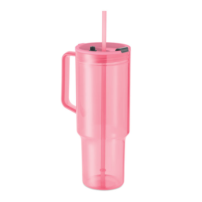 MUGORA - RPET beker 1200ml - bedrukt of onbedrukt verkrijgbaar - Transparant Rose