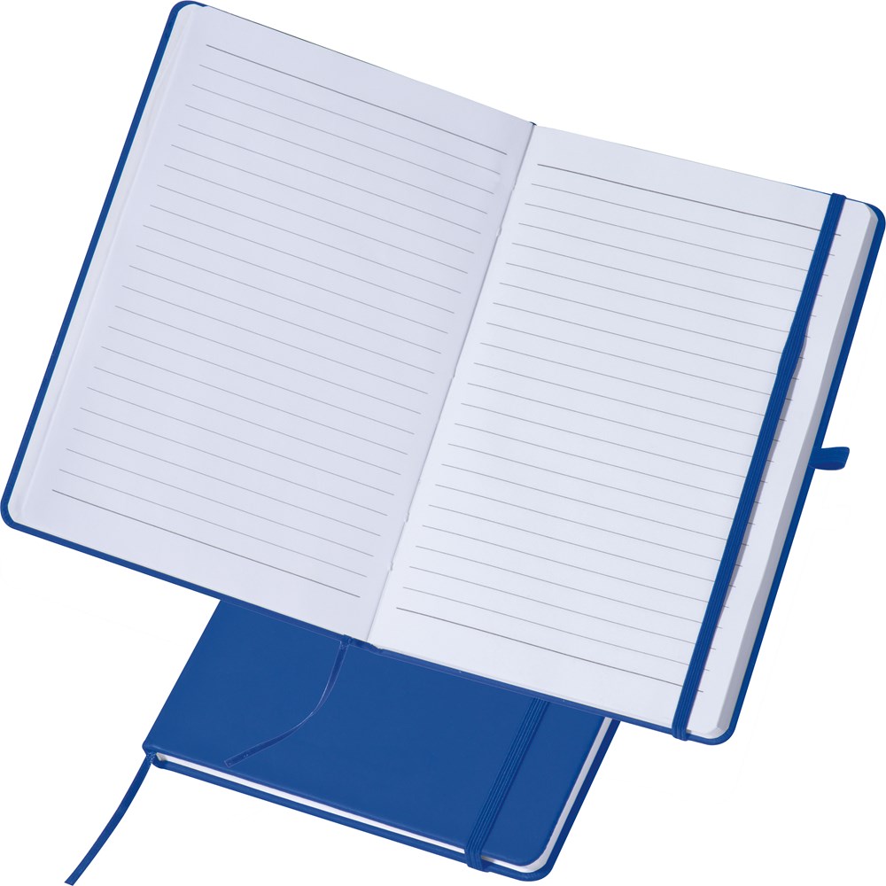 A5 notitieboekje met 160 vel - met logo of onbedrukt bestellen - Blauw