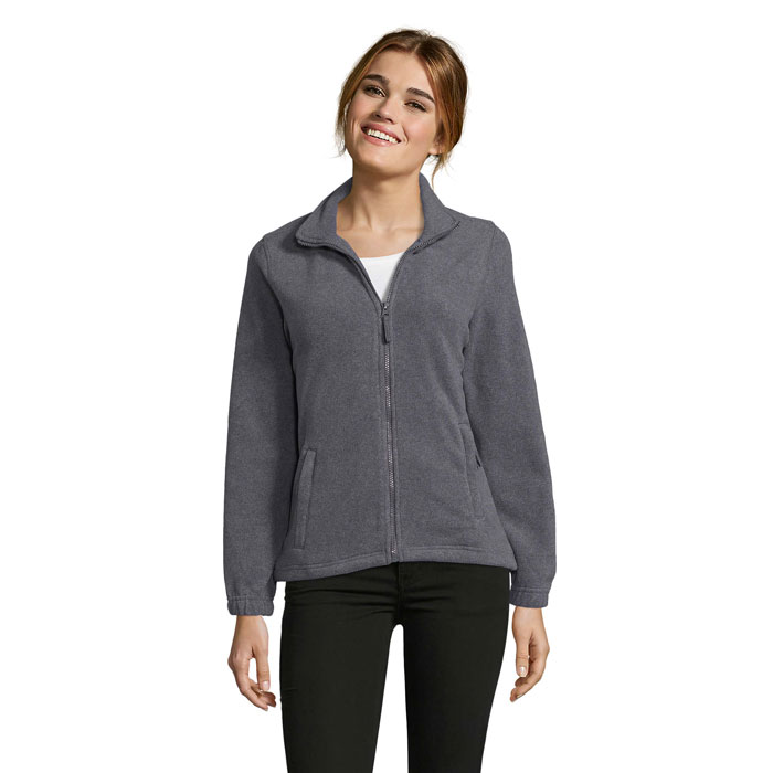 NORTH WOMEN - NORTH WOMEN Fleece 300g - bedrukt of onbedrukt verkrijgbaar - Grijs Gemeleerd
