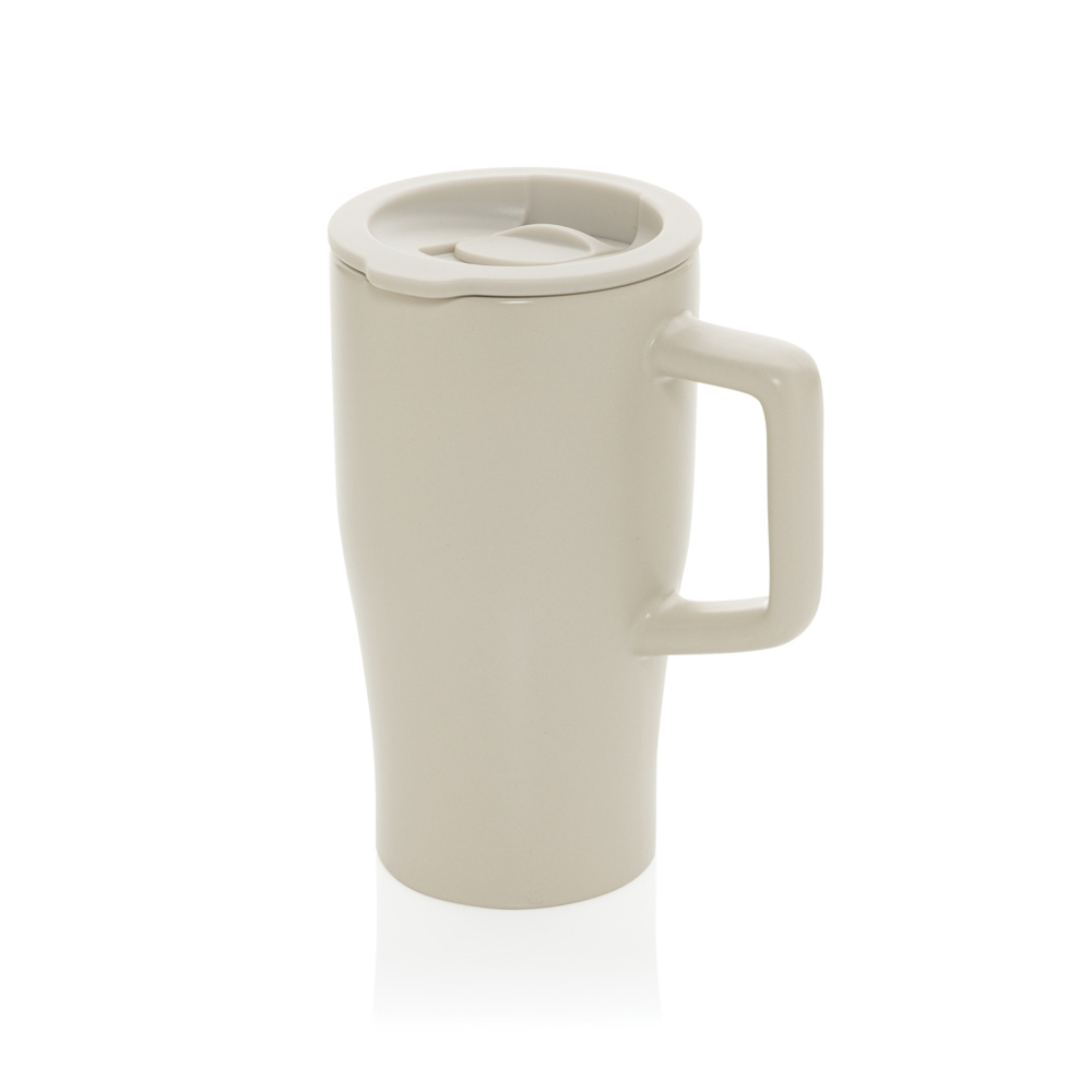 Ceramic Luxe Quencher 490ml - met logo of onbedrukt bestellen - warm brown (± PMS warm beige)