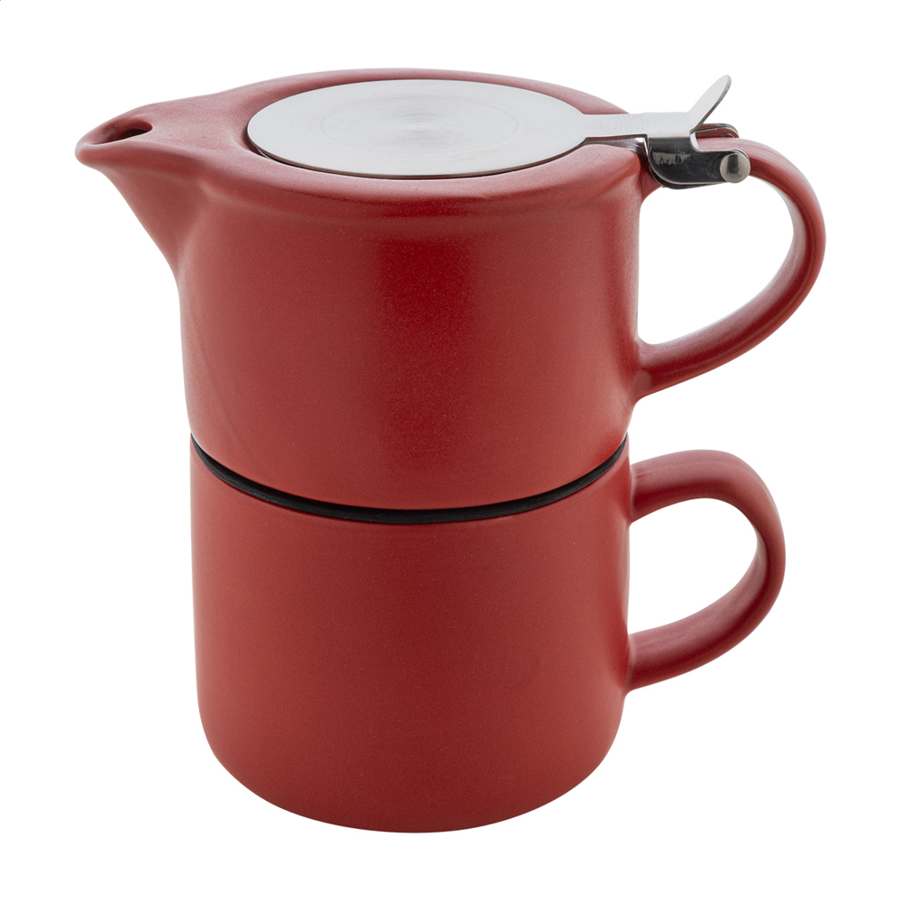 Gongmei - theeservies - kopen of bedrukken - Rood