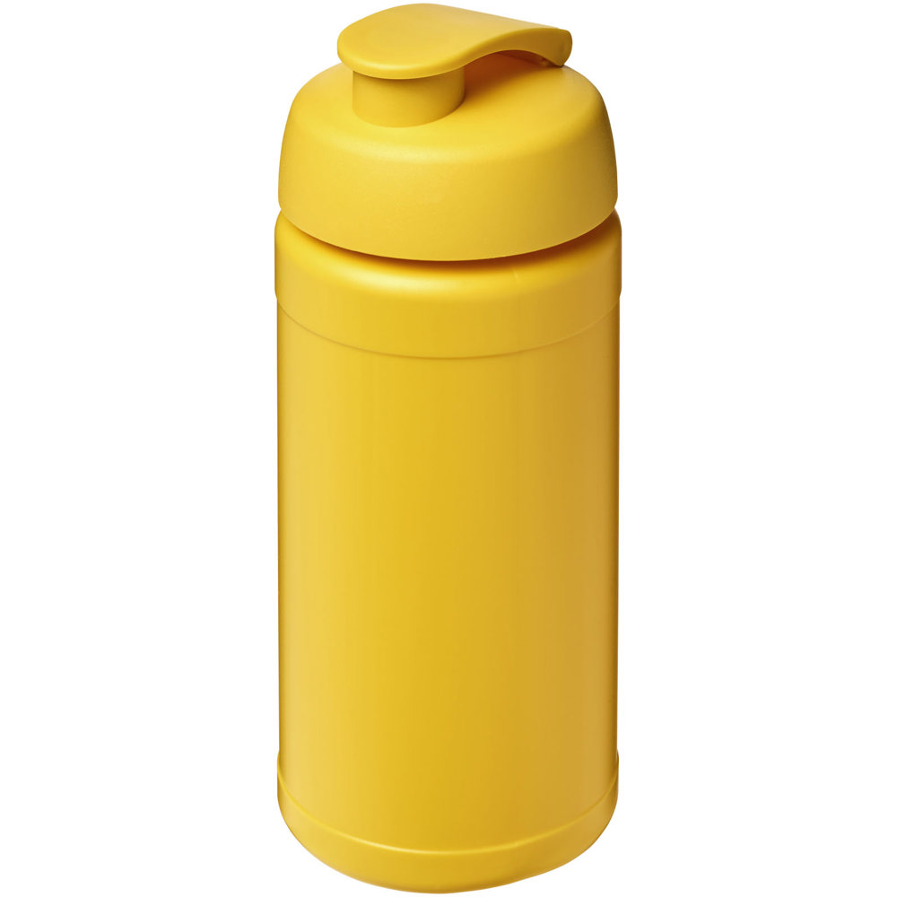 Baseline® Plus 500 ml sportfles met flipcapdeksel - met logo of onbedrukt bestellen - Geel