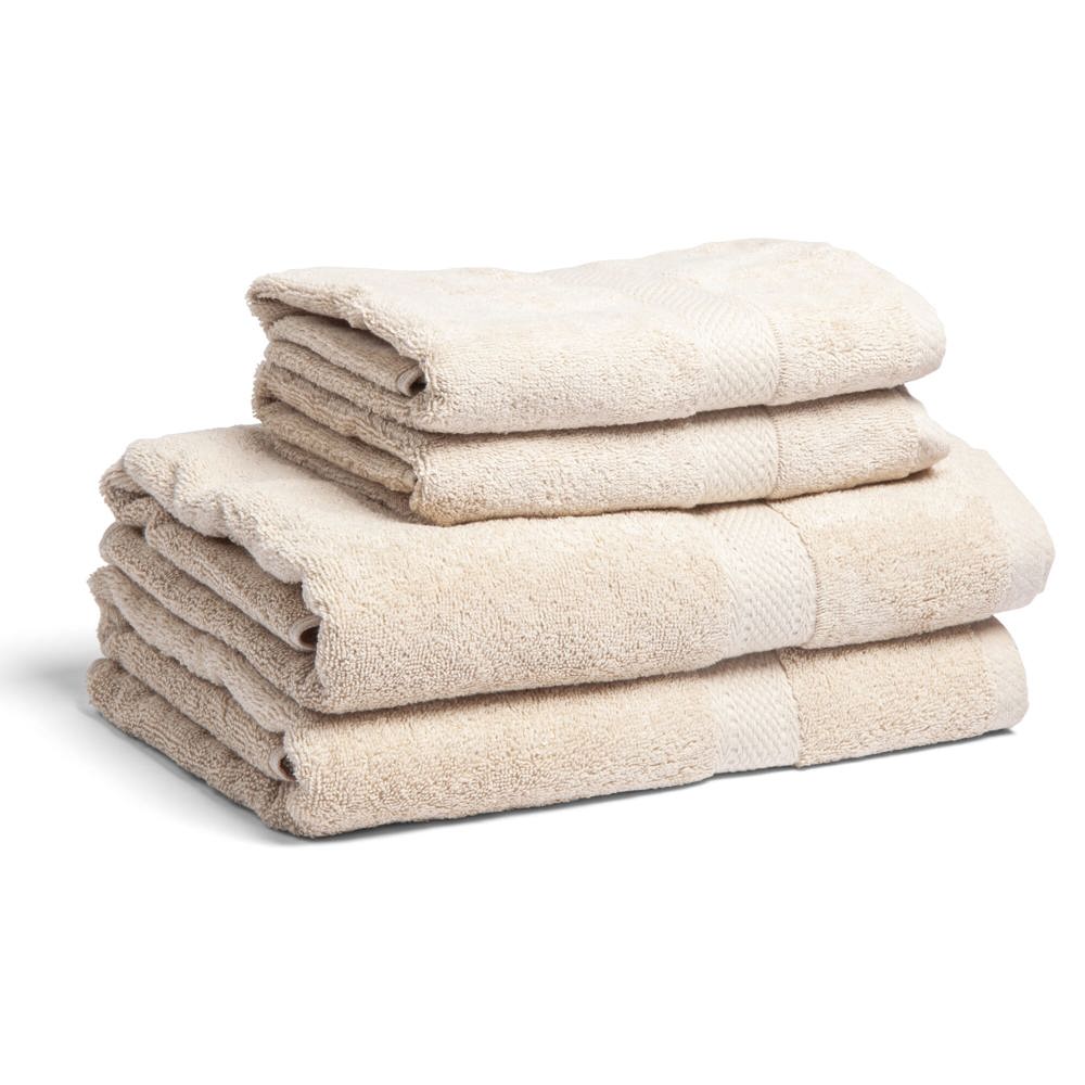 Lord Nelson Fairtrade handdoek 70x130cm set van 3 - voor bedrijven en relatiegeschenken - beige