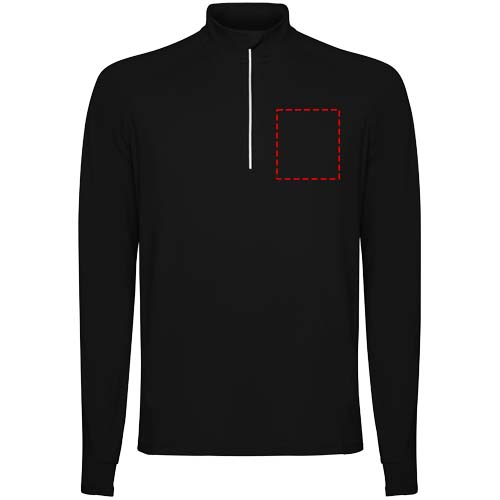 Estambul herensweater met lange mouwen en halve rits