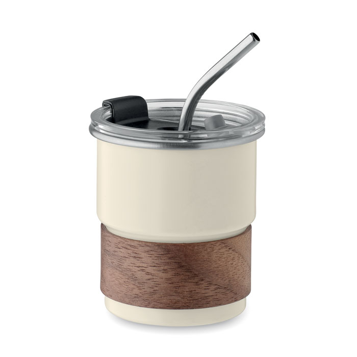 MATE - Enkelwandige beker 260ml - met logo of onbedrukt bestellen - beige