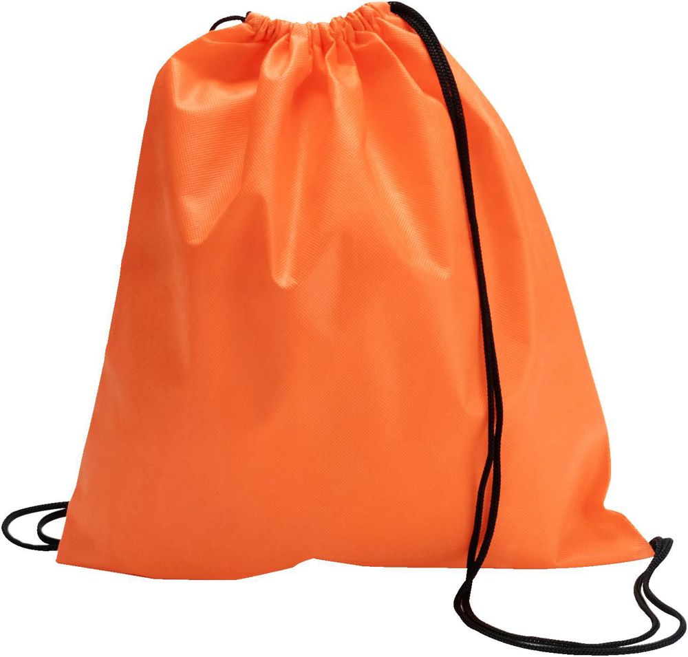 Non-woven (80 gr/m²) trekkoord rugzak Nico - bedrukt of onbedrukt verkrijgbaar - Oranje