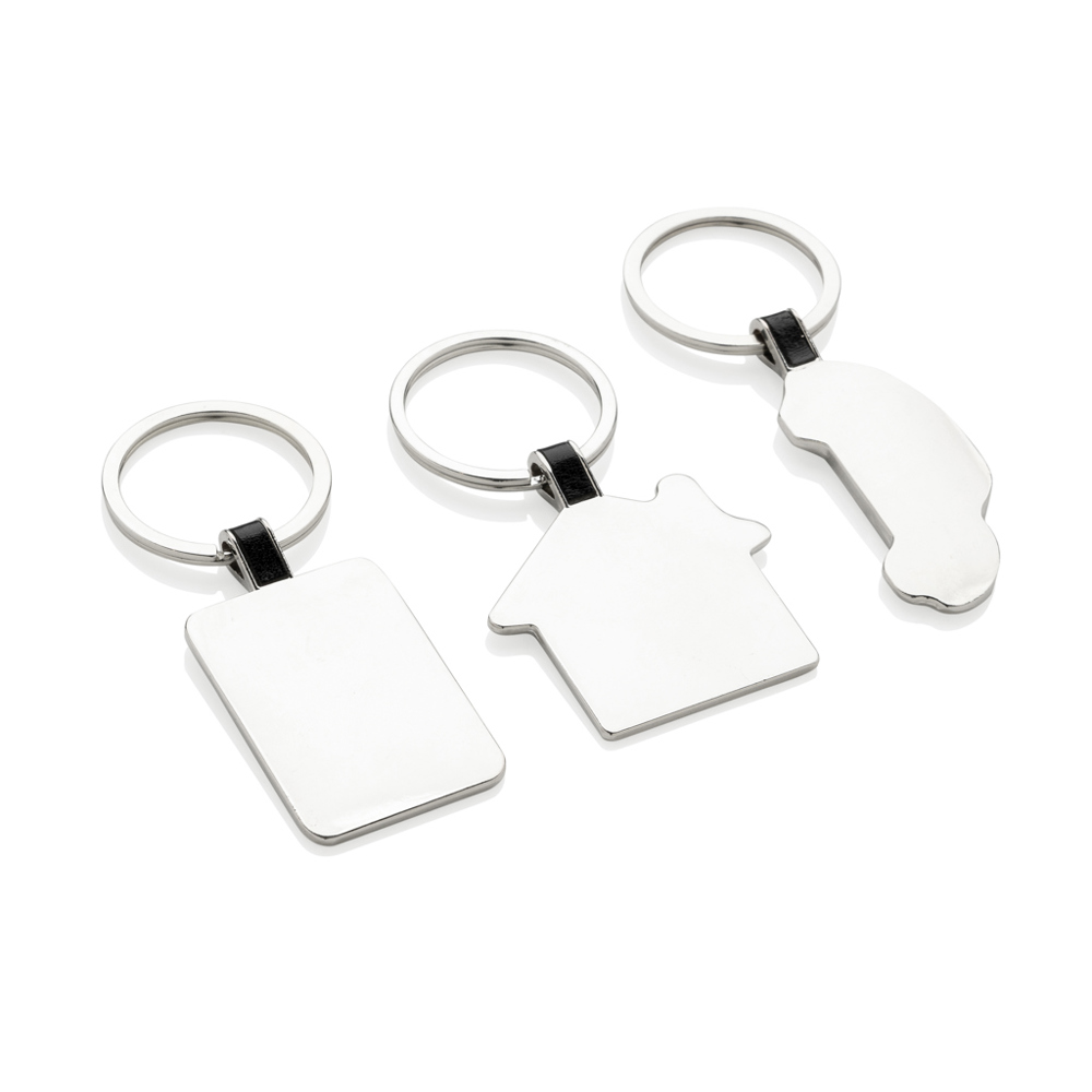 RCS autosleutelhanger van gerecycled zinc alloy - met logo of onbedrukt bestellen