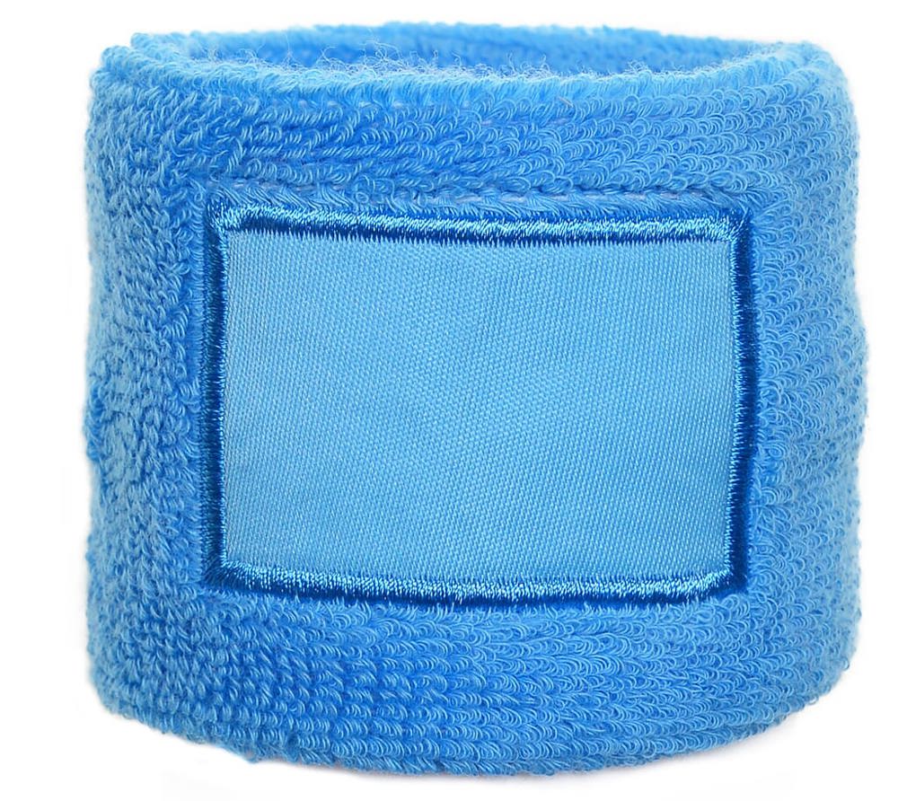 Polsband met label - met logo of onbedrukt bestellen - Lichtblauw (PMS 292c) / Lichtblauw
