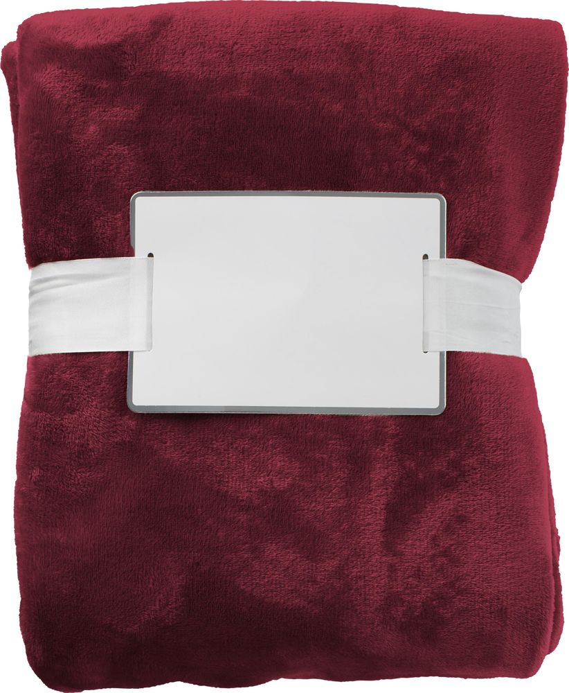 Flanellen fleece (280 gr/m²) deken Sean - bedrukt of onbedrukt verkrijgbaar - Rood