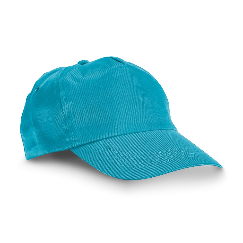 CAMPBEL. Polyester cap - kopen of bedrukken - Licht blauw