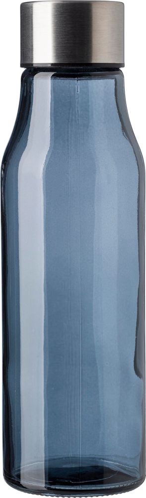 Glazen drinkfles (500 ml) Andrei - voor bedrijven en relatiegeschenken - zwart