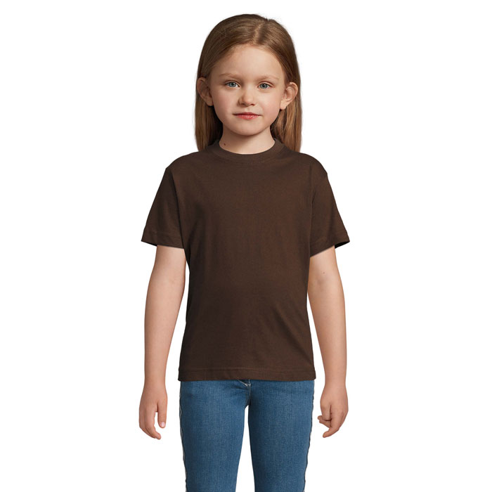 IMPERIAL KIDS - IMPERIAL kind t-shirt 190g - bedrukt of onbedrukt verkrijgbaar - Chocolate