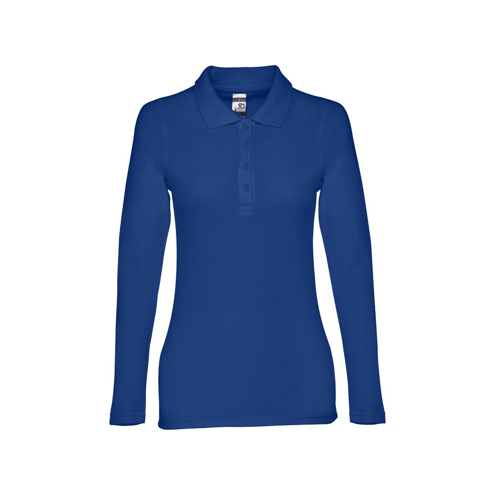 THC BERN WOMEN. Polo hemd met lange mouwen voor vrouwen - kopen of bedrukken - Royal Blauw