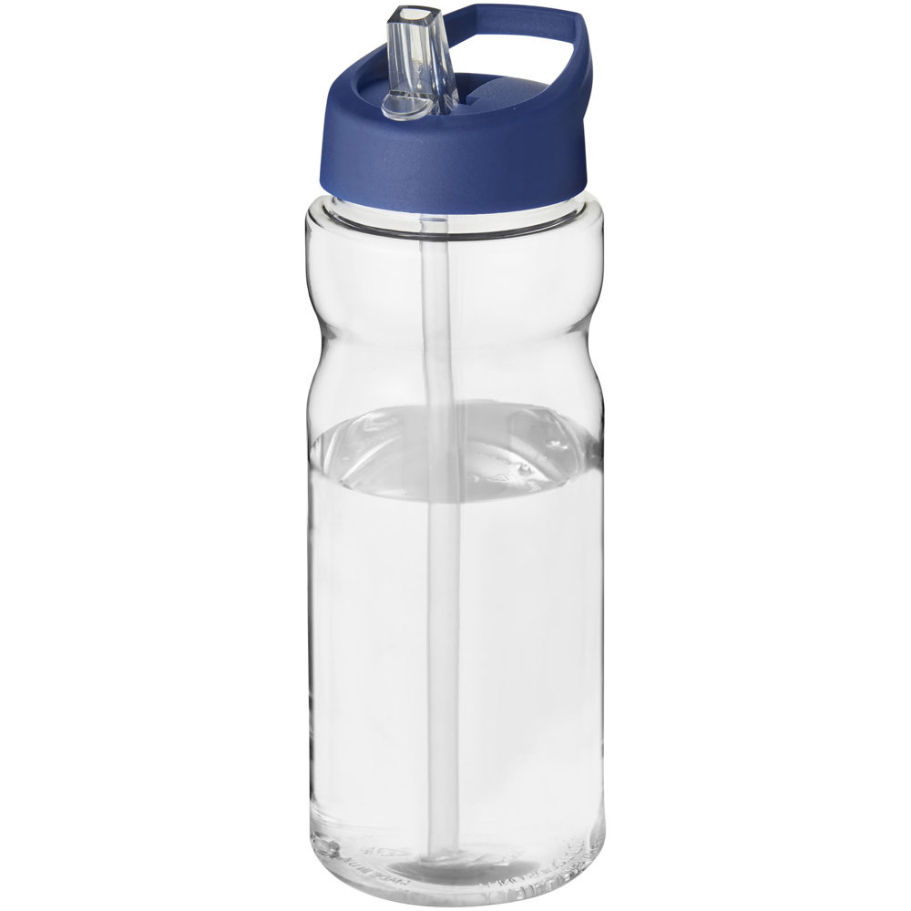H2O Active® Base 650 ml bidon met fliptuitdeksel - met logo of onbedrukt bestellen - Transparent, Blauw