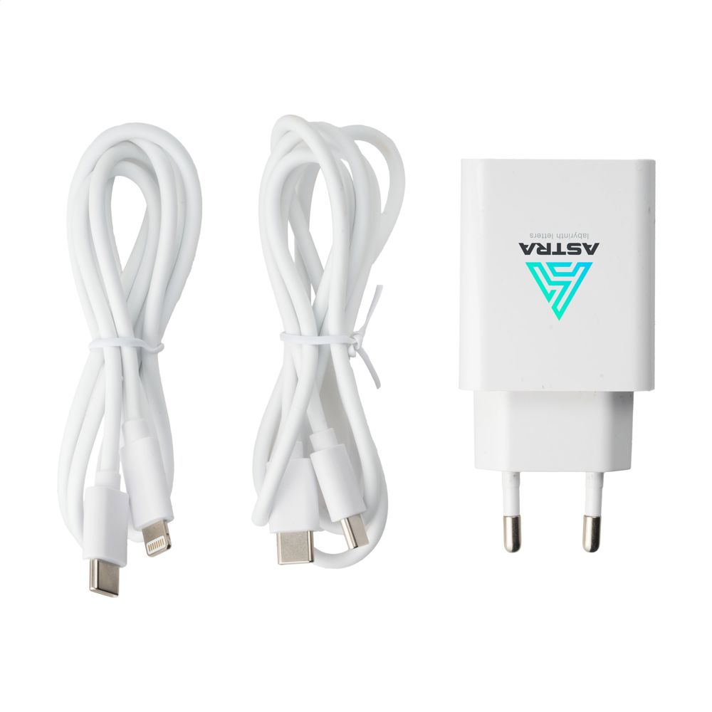 2-in-1 RCS Cable Charging Set oplaadset - met logo of onbedrukt bestellen