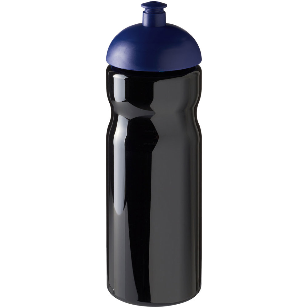 H2O Active® Base 650 ml bidon met koepeldeksel - bedrukt of onbedrukt verkrijgbaar - Zwart, Blauw
